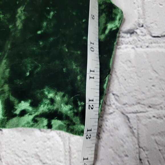 Out From Under Urban Outfitters OU Green Velvety Bralette Size L - Picture 8 of 9